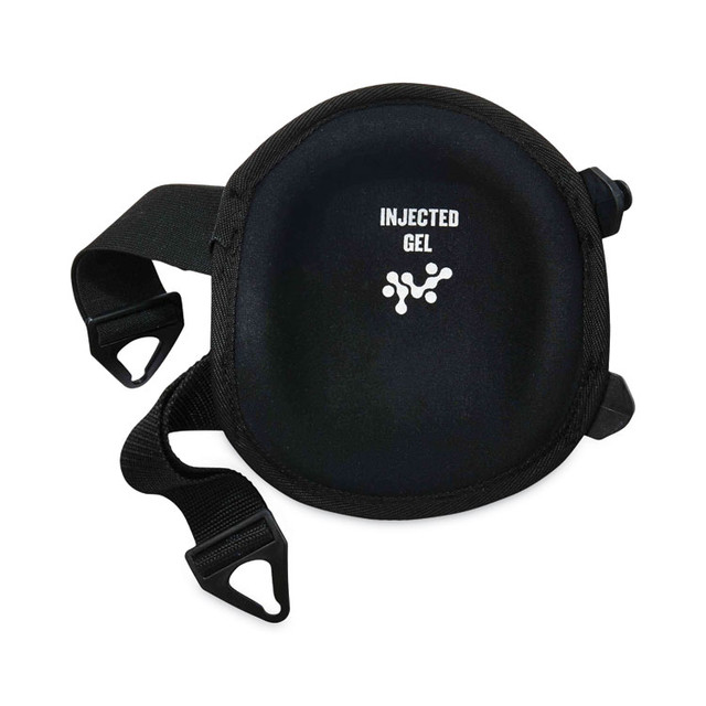 TENACIOUS HOLDINGS, INC. ergodyne® 18455 ProFlex 355 Injected Gel Knee Pads, Short Cap, Buckle Closure, One Size Fits Most, Black, Pair