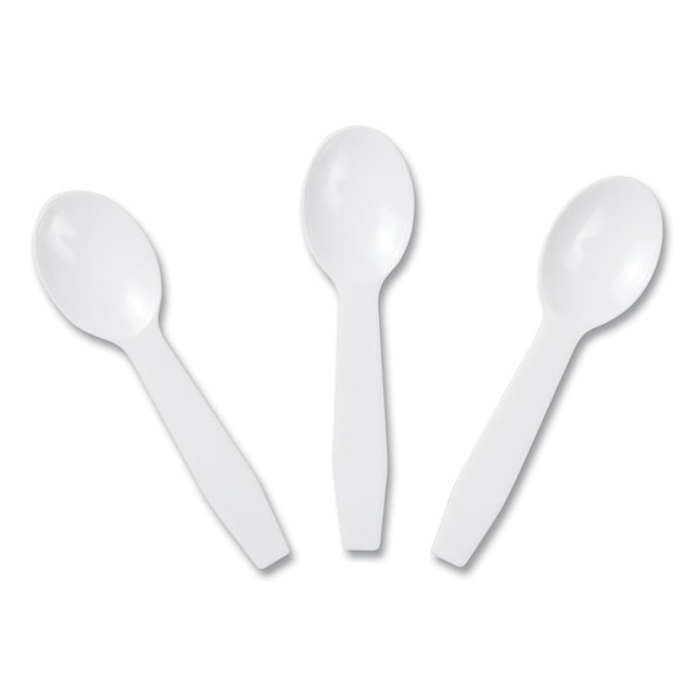 AMERCAREROYAL RTS3000 Polystyrene Taster Spoons, Plastic, 3", White, 3,000/Carton