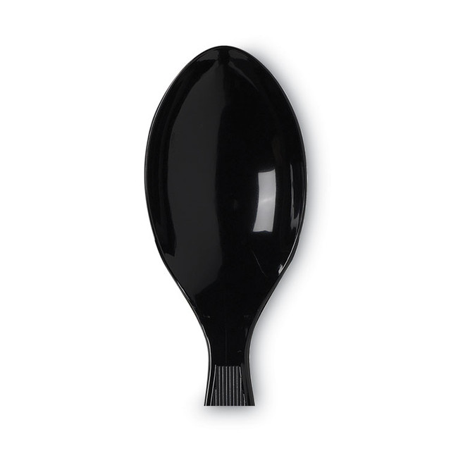 GEORGIA PACIFIC Dixie® TM517 Plastic Cutlery, Heavy Mediumweight Spoon, Black, 1,000/Carton
