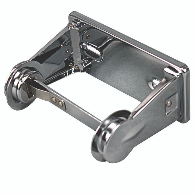 IMPACT PRODUCTS, LLC 2500DZ Single Roll Toilet Tissue Dispenser, 6.5 x 4.5 x 2.75, Chrome, 1 Dozen