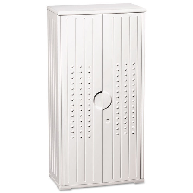 ICEBERG ENTERPRISES 92553 Rough n Ready Storage Cabinet, Three-Shelf, 33w x 18d x 66h, Platinum