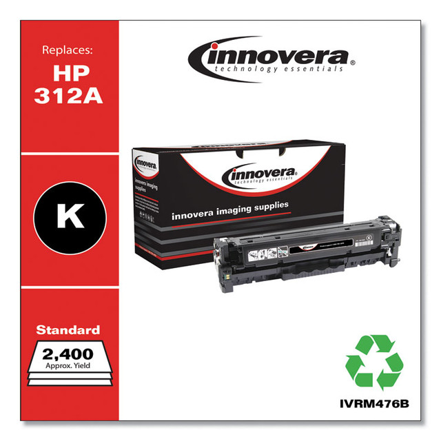 INNOVERA M476B Remanufactured Black Toner, Replacement for 312A (CF380A), 2,400 Page-Yield