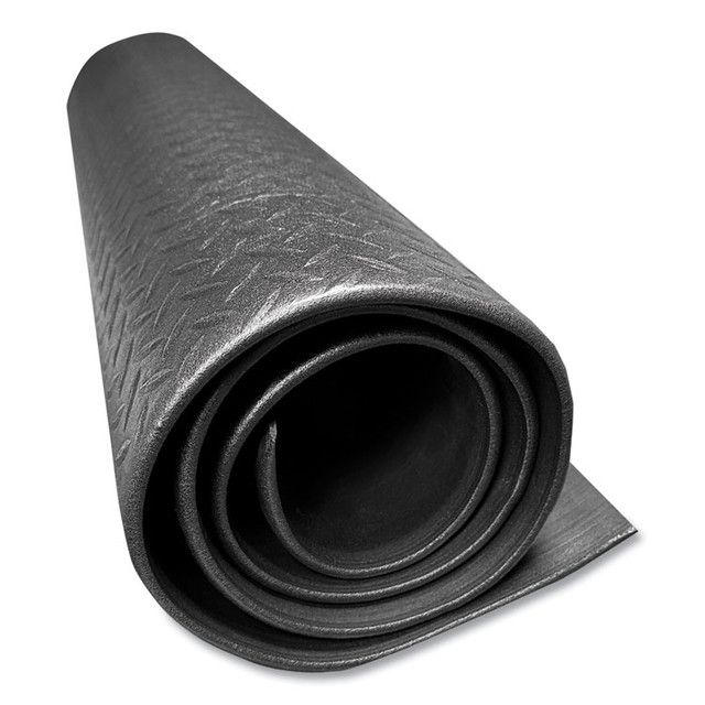 CROWN MATS & MATTING FL2436KD Tuff-Spun Foot-Lover Diamond Surface Mat, Rectangular, Black Diamond Embossed Surface, 24" x 36"