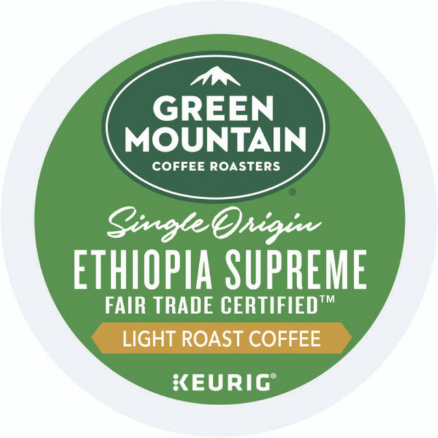 KEURIG DR PEPPER Green Mountain Coffee® 8488 Ethiopian Supreme K-Cups, 24/Box