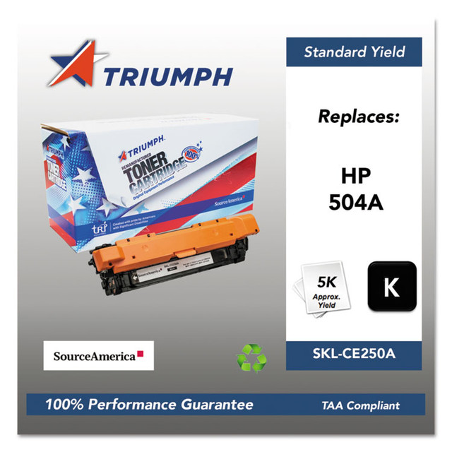 TRI INDUSTRIES NFP Triumph™ CE250A 751000NSH0979 Remanufactured CE250A (504A) Toner, 5,000 Page-Yield, Black