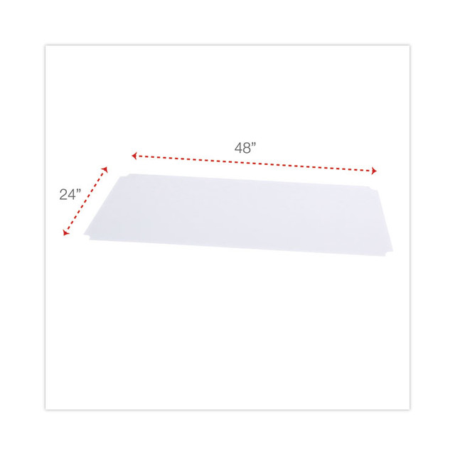 ALERA SW59SL4824 Shelf Liners For Wire Shelving, Clear Plastic, 48w x 24d, 4/Pack