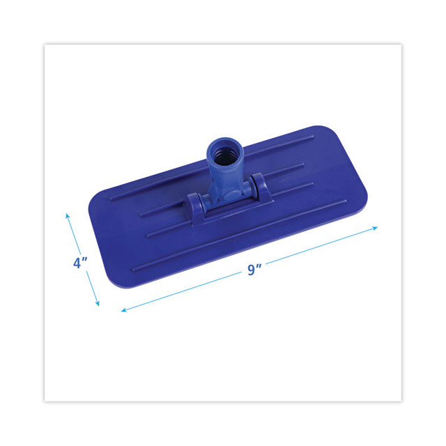 BOARDWALK 00405EA Swivel Pad Holder, Plastic, Blue, 4 x 9