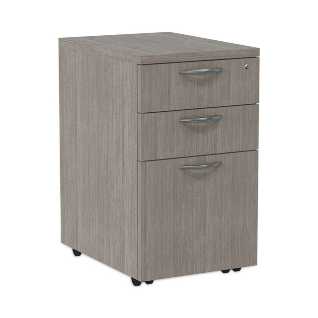 ALERA VA572816GY Alera Valencia Series Mobile Pedestal File, Left/Right, 3-Drawer: Box/Box/File, Legal/Letter, Gray, 15.88 x 20.5 x 28.39