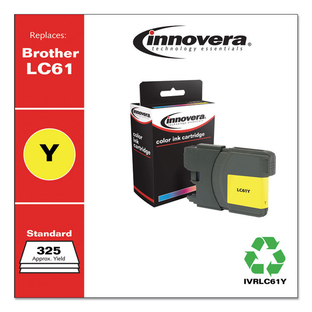 INNOVERA LC61Y Remanufactured Yellow Ink, Replacement for LC61Y, 750 Page-Yield