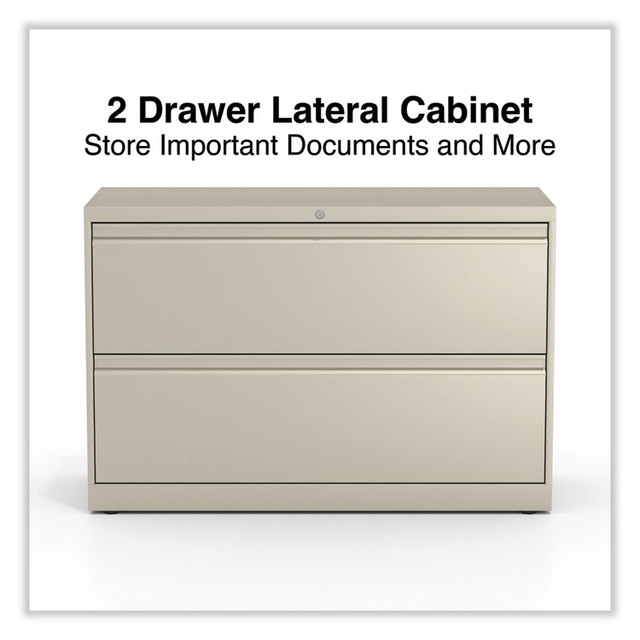 ALERA HLF4229PY Lateral File, 2 Legal/Letter-Size File Drawers, Putty, 42" x 18.63" x 28"
