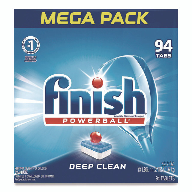 RECKITT BENCKISER FINISH® 97330CT Powerball Dishwasher Tabs, Fresh Scent, 94/Box, 4 Boxes/Carton