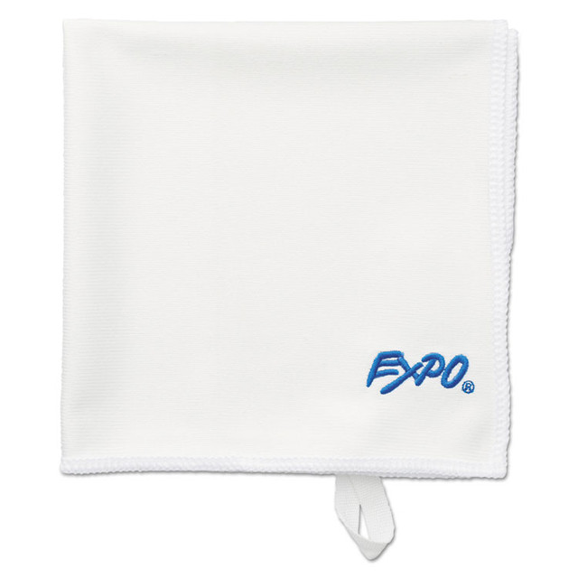 SANFORD EXPO® 1752313 Microfiber Cleaning Cloth, 1-Ply, 12 x 12, Unscented, White