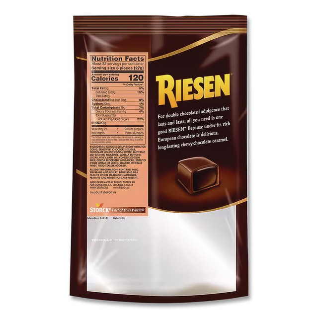 STORCK Riesen® 398052 Chocolate Caramel Candies, 30oz Bag