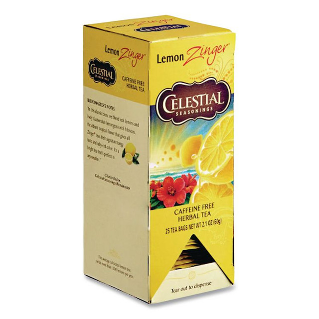 KEURIG DR PEPPER Celestial Seasonings® 031010 Tea, Herbal Lemon Zinger, 25/Box