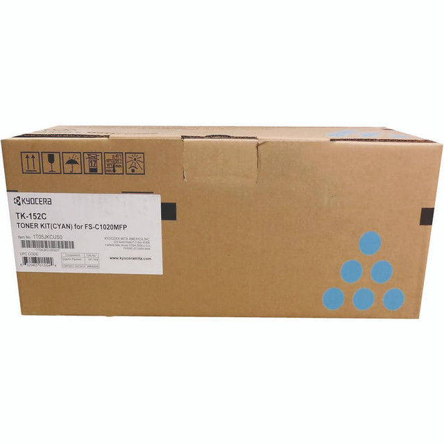 MITA Kyocera TK152C TK152C Toner, 6,000 Page-Yield, Cyan