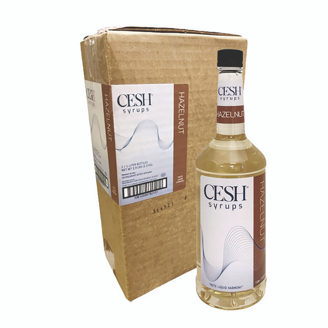 MOUNTAIN MANUFACTURING CESH™ GRE79213 Hazelnut Syrup, 33.81 oz Bottle, 2/Carton