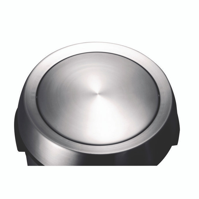 ALPINE INDUSTRIES ALP47065LC 17 Gal Stainless Steel Swivel Trash Can Cover, 15.7 x 15.67 x 15.67, Silver