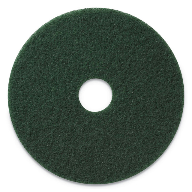 AMERICO MANUFACTURING CO 400314 Scrubbing Pad, 14" Diameter, Green, 5/Carton