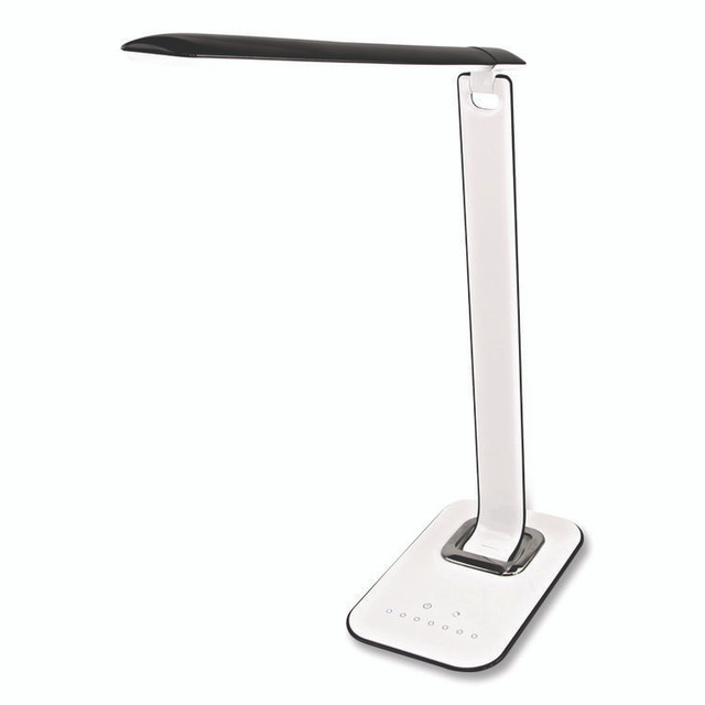 MOUNT-IT! TS7005 Turcom RelaxaLight Dimmable LED Desk Lamp with USB, Adjustable Neck, 16" to 28.5" High, White