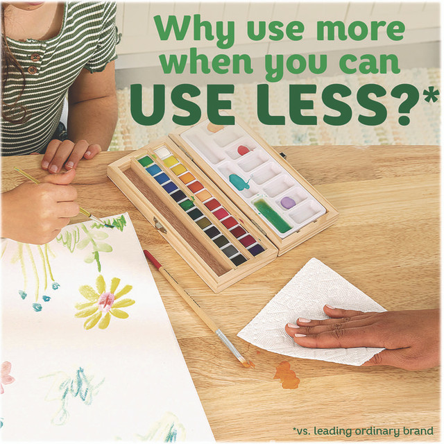 PROCTER & GAMBLE Bounty® 06134 Select-a-Size Kitchen Roll Paper Towels, 2-Ply, 11 x 5.9, White, 135 Sheets/Roll, 4 Rolls/Pack