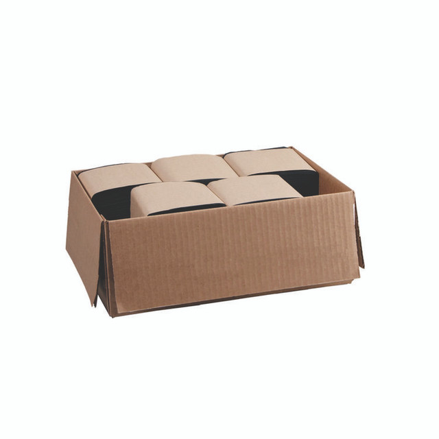 PATERSON PAPER NG01073 Beverage Napkins, 2-Ply, 9 x 9, Black, 1,000/Carton