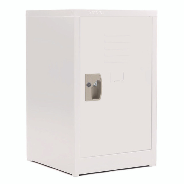 ADIROFFICE I62902WHI Steel Storage Locker, 1 Compartment, 15 x 15 x 24, White