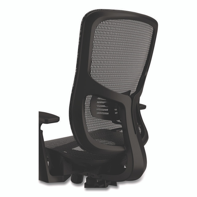 ALERA HL42BME18 Alera Hollins Ergonomic Mesh Swivel Task Chair, Supports Up to 275lb, 18.57 to 22.54 Seat Height, Black Seat/Back, Black Base