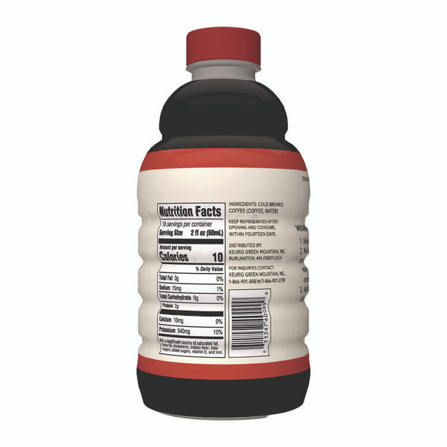 KEURIG DR PEPPER revv® 5000376751 Cold Brew Coffee Concentrate, 32 oz Bottle