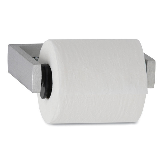 BOBRICK WASHROOM 273 Toilet Tissue Dispenser for Single Roll, 6.5 x 4 x 1, Gray