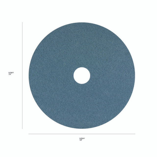 AMERICO MANUFACTURING CO 400417 Blue Cleaner Pad, 17", Blue, 5/Carton