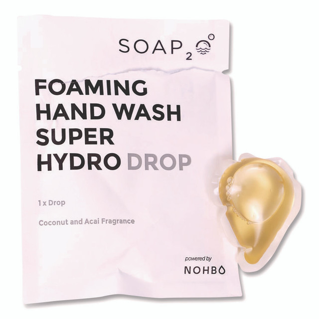 SOAP2O S2OREFILLEA Foaming Super HydroDrop, Coconut Acai Scent, 500 mL Pump Refill, 4/Pack