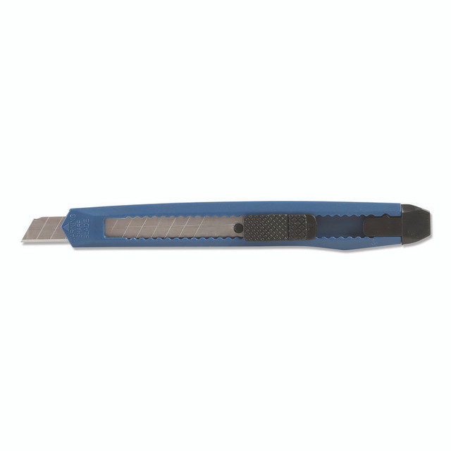 GREAT NECK SAW MFG. SBK3 Snap-Off Utility Knife, 9 mm Blade, 5" Plastic Handle, Blue
