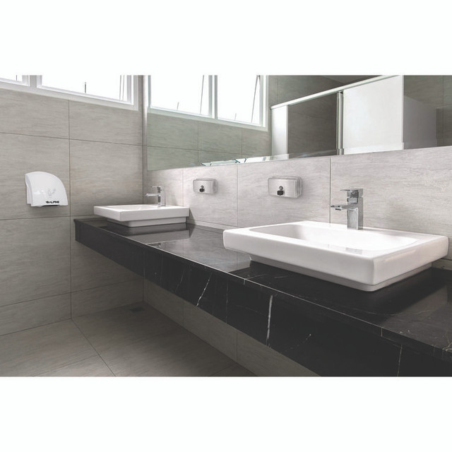 ALPINE INDUSTRIES ALP424SSB Horizontal Manual Surface-Mounted Stainless Steel Liquid Soap Dispenser, 40 oz, 2.8 x 8.1 x 4.8, Brushed Stainless Steel