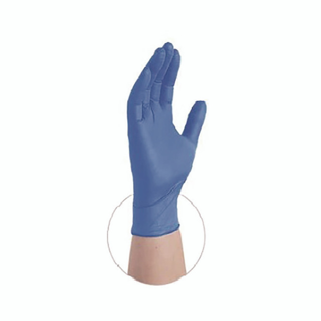 AMMEX CORPORATION Professional ACNPF48100BX Nitrile Exam Gloves, Powder-Free, X-Large, 9.5" Long, Blue, 100/Box