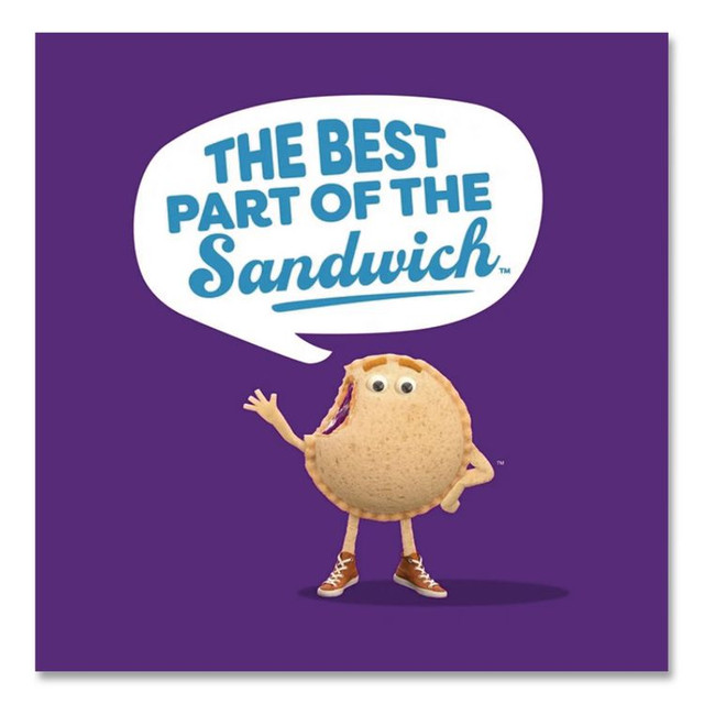 J.M. SMUCKER CO. Smucker's® 90300134 UNCRUSTABLES Peanut Butter and Grape Jelly/Peanut Butter and Strawberry Jam, 2 oz, 10 Sandwiches/Pack, 2 Packs/Carton