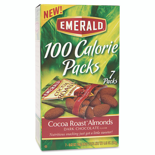 DIAMOND FOODS Emerald® 84325 100 Calorie Pack Cocoa Roast Almonds, 0.63 oz Packs, 7/Box