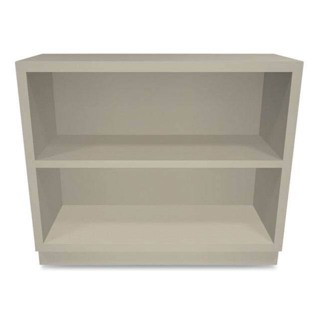 HON COMPANY S30ABCL Metal Bookcase, Two-Shelf, 34.5w x 12.63d x 29h, Putty