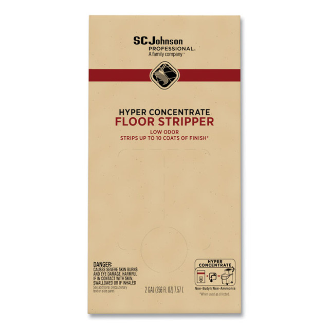 SC JOHNSON Professional® 680076 Hyper Concentrate Floor Stripper, Low Odor, 2 gal Bag-in-Box