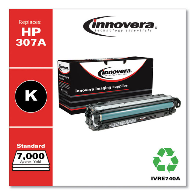 INNOVERA E740A Remanufactured Black Toner, Replacement for 307A (CE740A), 7,000 Page-Yield