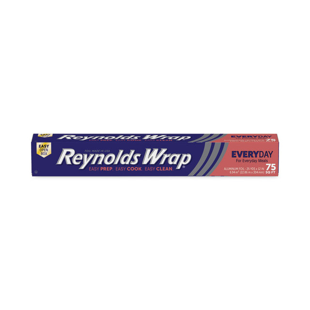 REYNOLDS FOOD PACKAGING Wrap® F28015 Standard Aluminum Foil Roll, 12" x 75 ft