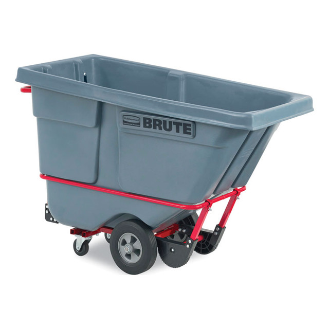 RUBBERMAID COMMERCIAL PROD. 2192466 0.5 cu yd BRUTE DURATILT Frame Tilt Truck, Standard Duty, 850 lb Capacity, Gray