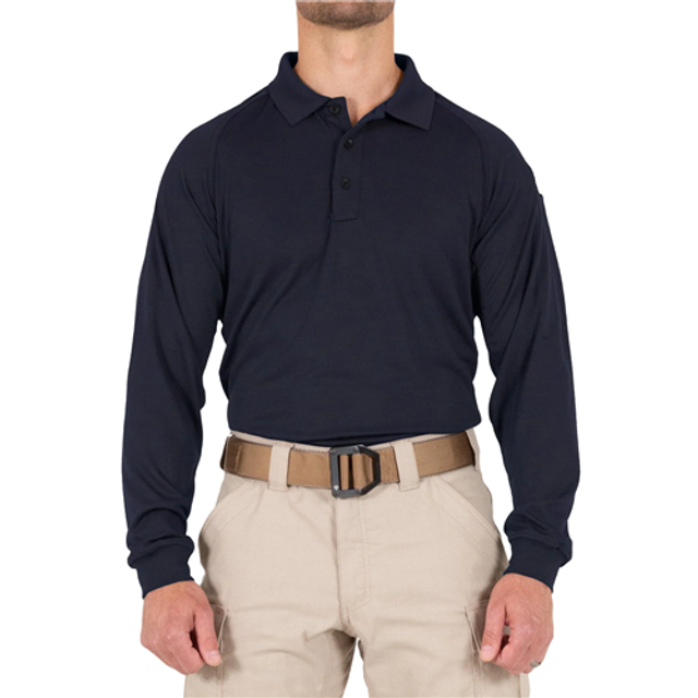 First Tactical 111503-729-L-R Men's Performance Long Sleeve Polo