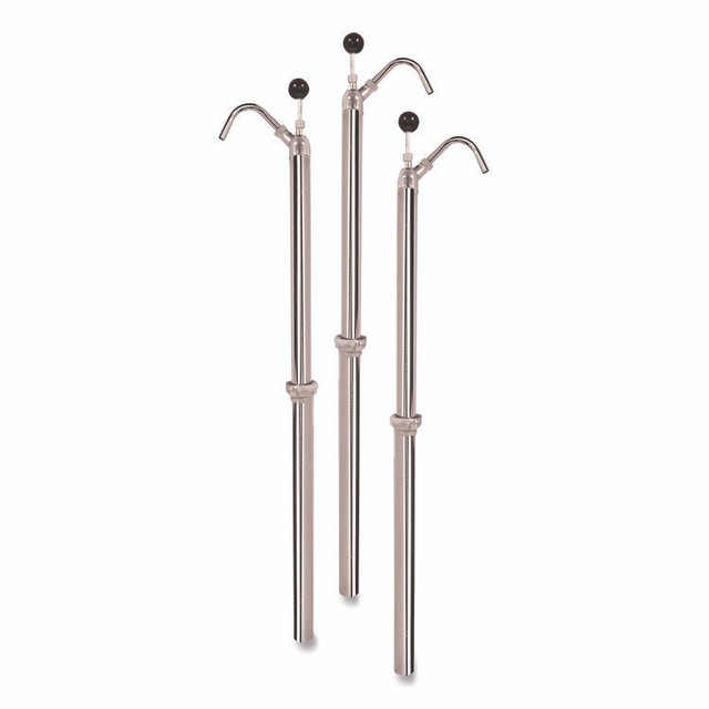 BOARDWALK 00422 Bottle Pump, 22 oz Output, Steel, 42.5" Tall, Chrome, 6/Carton