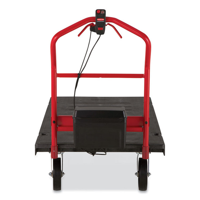 RUBBERMAID COMMERCIAL PROD. 2173661 Motorized Kit for 30" x 60" Platform Trucks, Large, DC Motor, 60 V Lithium-Ion Battery, 0.5 mph to 3 mph, Black/Red