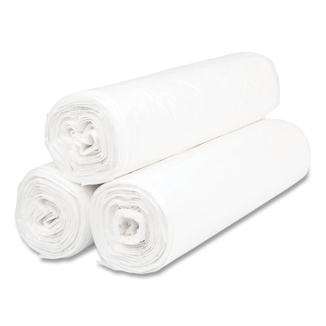 INTEGRATED BAGGING SYSTEMS Inteplast Group VALH3037N10 High-Density Commercial Can Liner Value Pack, 30 gal, 9 mic, 30" x 36", Natural, Interleaved Roll, 25 Bags/Roll, 20 Rolls/CT