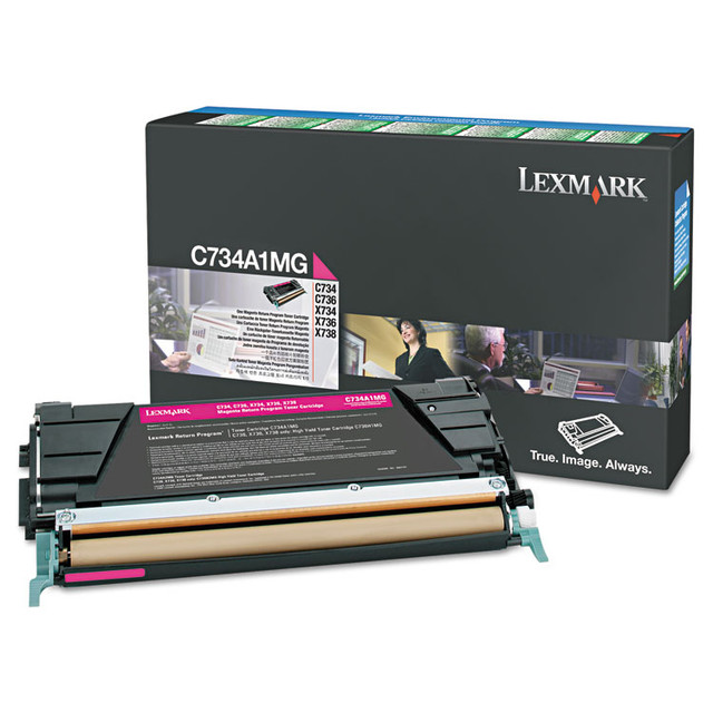 LEXMARK INT'L, INC. X746A1MG X746A1MG Return Program Toner, 7,000 Page-Yield, Magenta