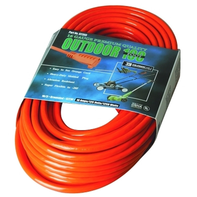 Southwire Vinyl Extension Cord, 100 ft, 1 Outlet