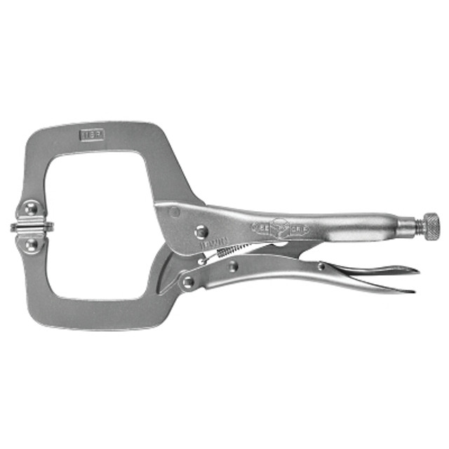 Stanley® Products Irwin® VISE-GRIP® Locking C-Clamps with Swivel Pads, Jaw Opens to 3-7/8 in, 11 in Long