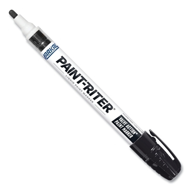 LA-CO Industries Inc Markal® PAINT-RITER® VALVE ACTION® Paint Marker, Black, 1/8 in Tip, Medium LA-CO Industries Inc Markal® PAINT-RITER® VALVE ACTION® Paint Marker, Black, 1/8 in Tip, Medium