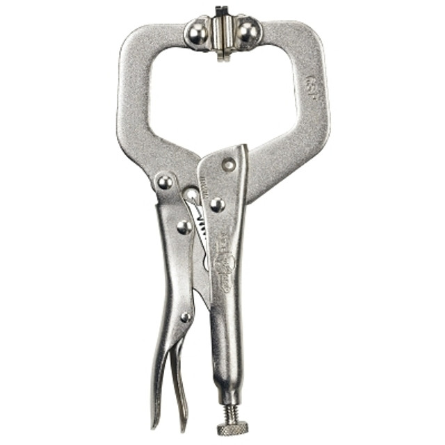 Stanley® Products Irwin® VISE-GRIP® Locking C-Clamps with Swivel Pads, Jaw Opens to 2-1/8 in, 6 in Long